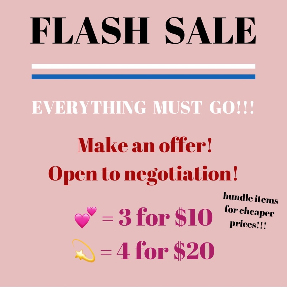 FLASH SALE!!!!